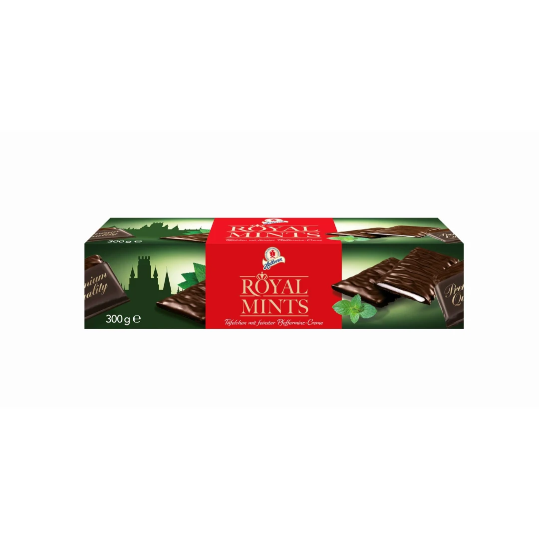 Tablete de ciocolata cu crema fina de menta Royal Mints Bohme 300g - 