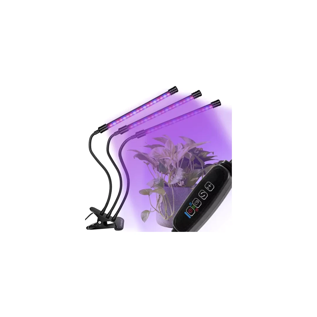 Lampa UV LED pentru stimularea si cresterea plantelor, Negru - 68 x 12 x 7 cm - 