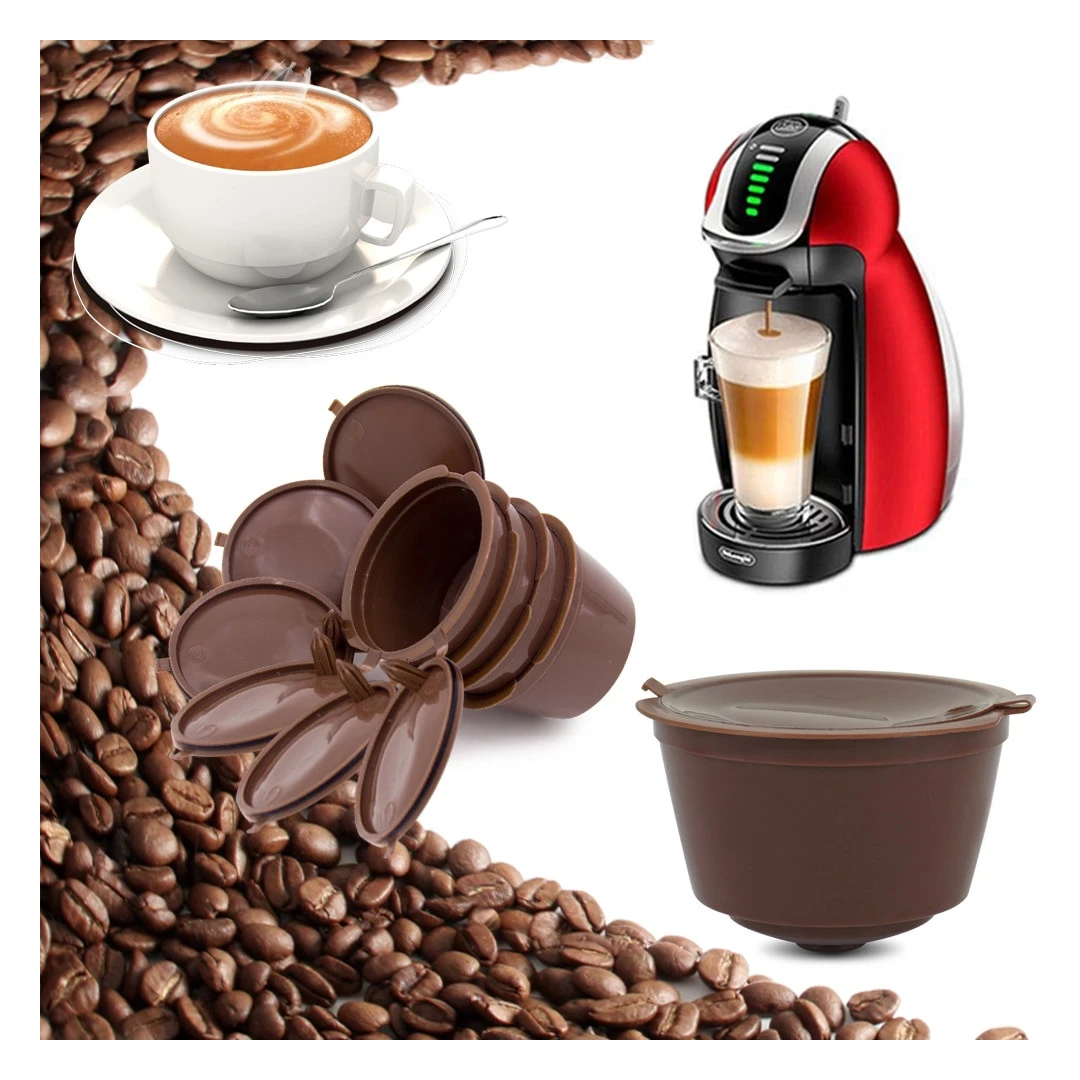 Set 5 capsule reutilizabile pentru Aparatele de Cafea Dolce Gusto (Espressoare - 
