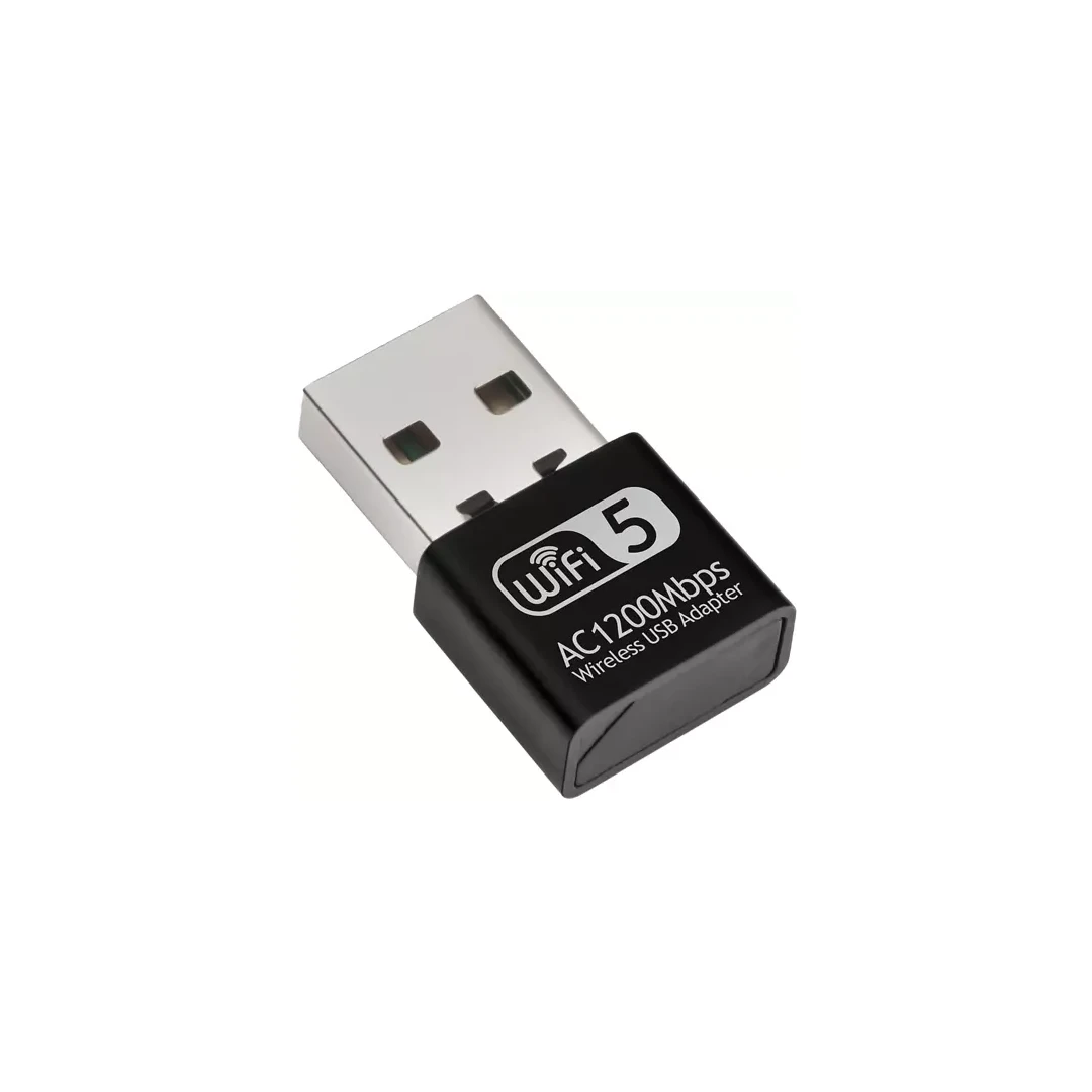 Adaptor - Receptor WiFi USB Wireless, 1200mbps, Compatibil Windows XP/Vista/7,8, 10, Linux sau MAC - Negru - 