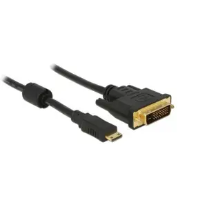 Cablu HDMI 19 pini la DVI dual Link 24+1 pini, 5Mbps, 2m lungime - Negru - 
