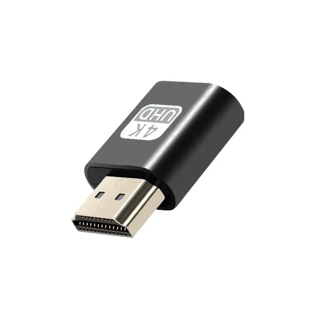 Adaptor HDMI pentru monitoare si placa grafica, rezolutie 4K - Negru - 
