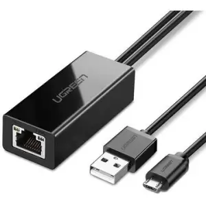 Adaptorul extern Ugreen Micro USB 100Mbps pentru Chromecast 1m, negru 30985 - 