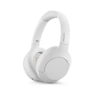 Casti audio wireless Philips TAH8506WT/00 supraauriculare, Hi-Res Audio, ANC, Bluetooth v.5, aplicatie Philips Headphones, redare 60 h, incarcare rapida, compatibil asistent vocal, alb - 
