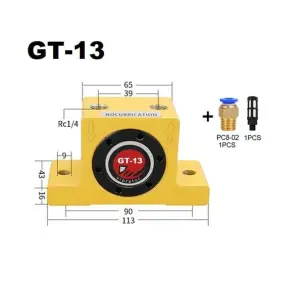 Vibrator pneumatic oscilant tip bilă GT13 oscilare 26000 VPM vibrare 1400 N CH116 - 