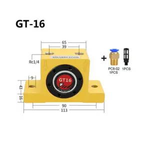 Vibrator pneumatic oscilant tip bilă GT16 oscilare 17000 VPM vibrare 1220 N CH121 - 