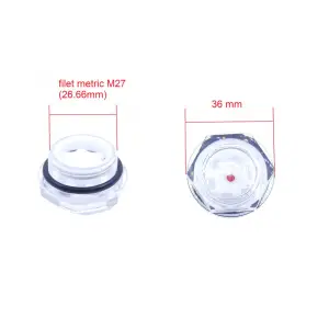 Vizor ulei cap compresor filet plastic metric M27 26.66mm CH072 - 