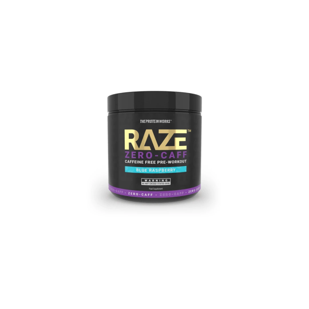 Raze Zero-Caff, The Protein Works, 360 g, blue raspberry - 