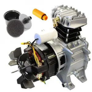 Motor electric cu pompa de aer pentru compresor 24L / 50L B-AC1042+AC0007 Barracuda - 