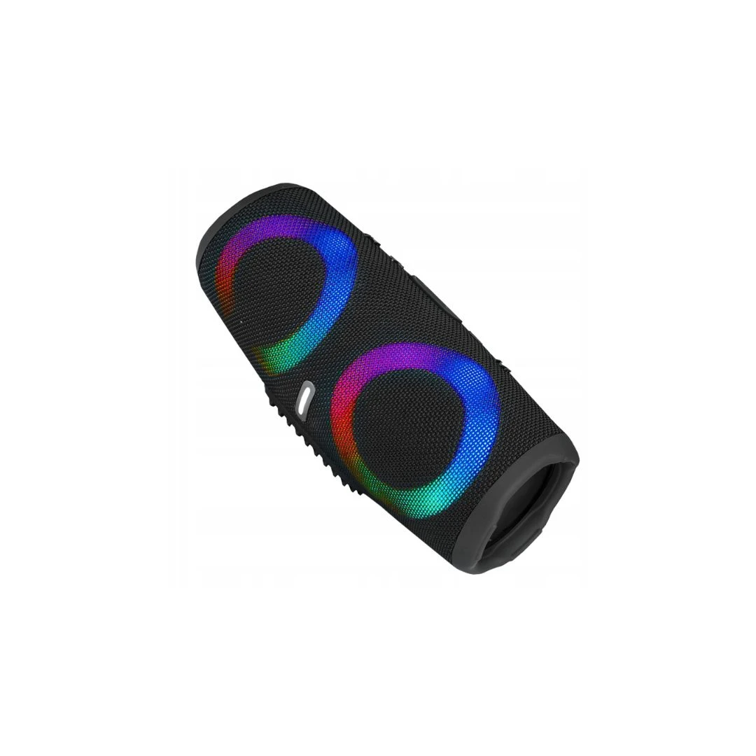 Boxa stereo Bluetooth, cu lumina ambientla multicolora, stereo - Negru - 