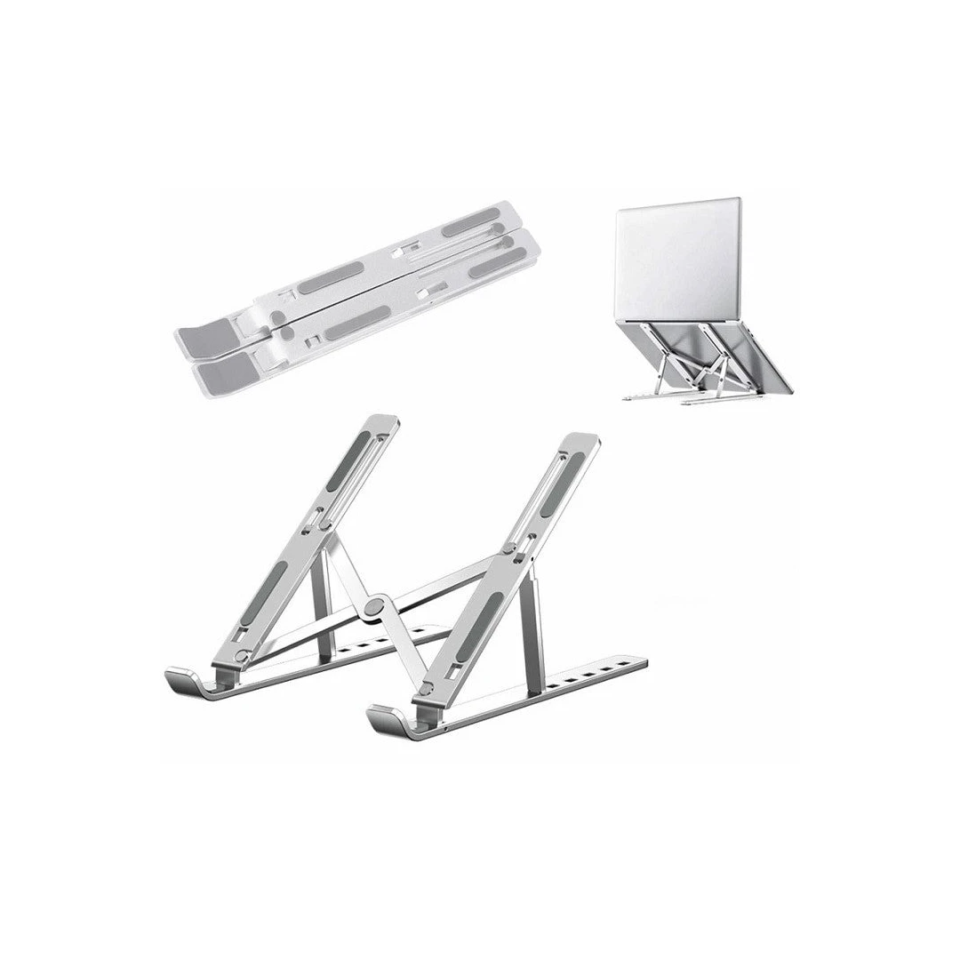 Suport pentru laptop din aluminiu, Calitate Premium - Argintiu - 