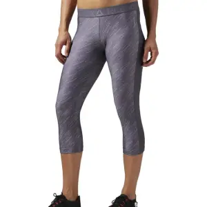 Pantaloni Reebok Workout Ready Printed Capri 3/4 pentru femei, XS - 