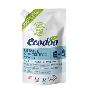 Detergent lichid de rufe ultraconcentrat fara parfum, Ecodoo, 1.5L - 