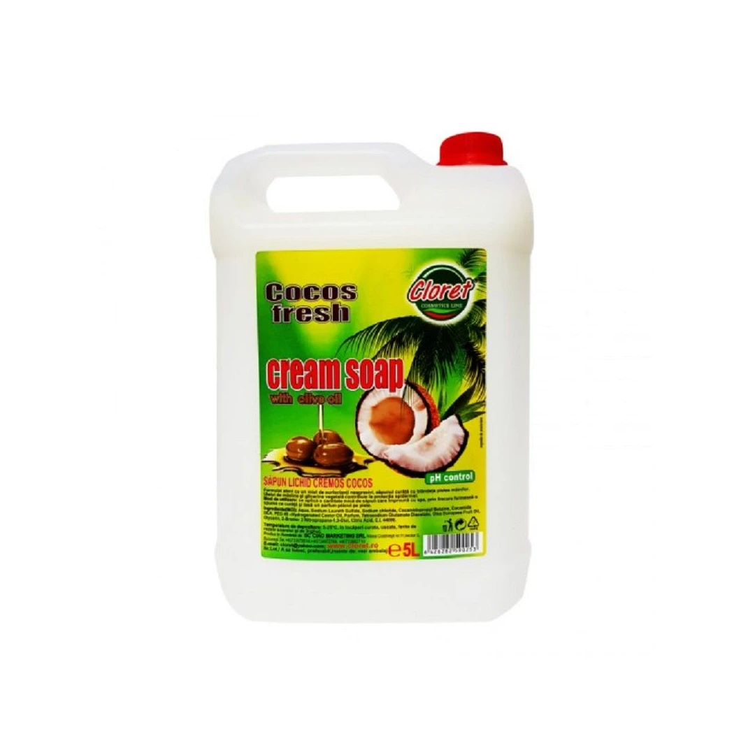 Sapun lichid cremos Cloret Cocos Freh 5L - 