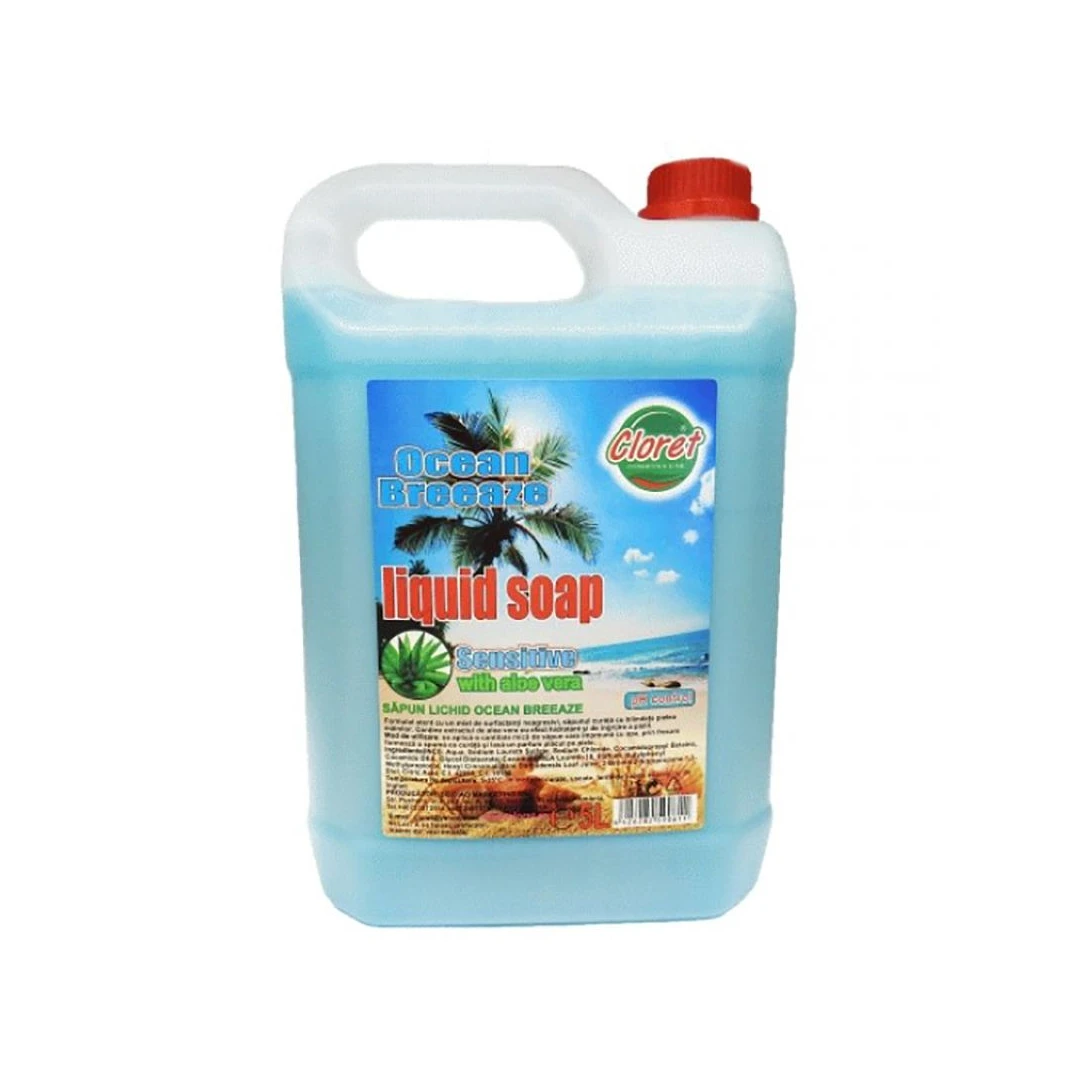 Sapun Lichid Cloret Ocean Breeze Sensitive cu Aloe Vera, 5l - 