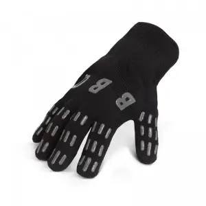 Mănuși pentru grătar rezistente la căldură - negre - 