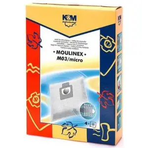 Sac aspirator Moulinex, sintetic, 4X saci, K&M - 