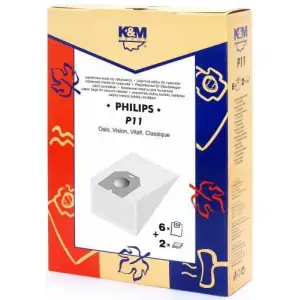 Sac aspirator Philips Oslo, Vision, hartie, 6X saci + 2X filtre, K&M - 