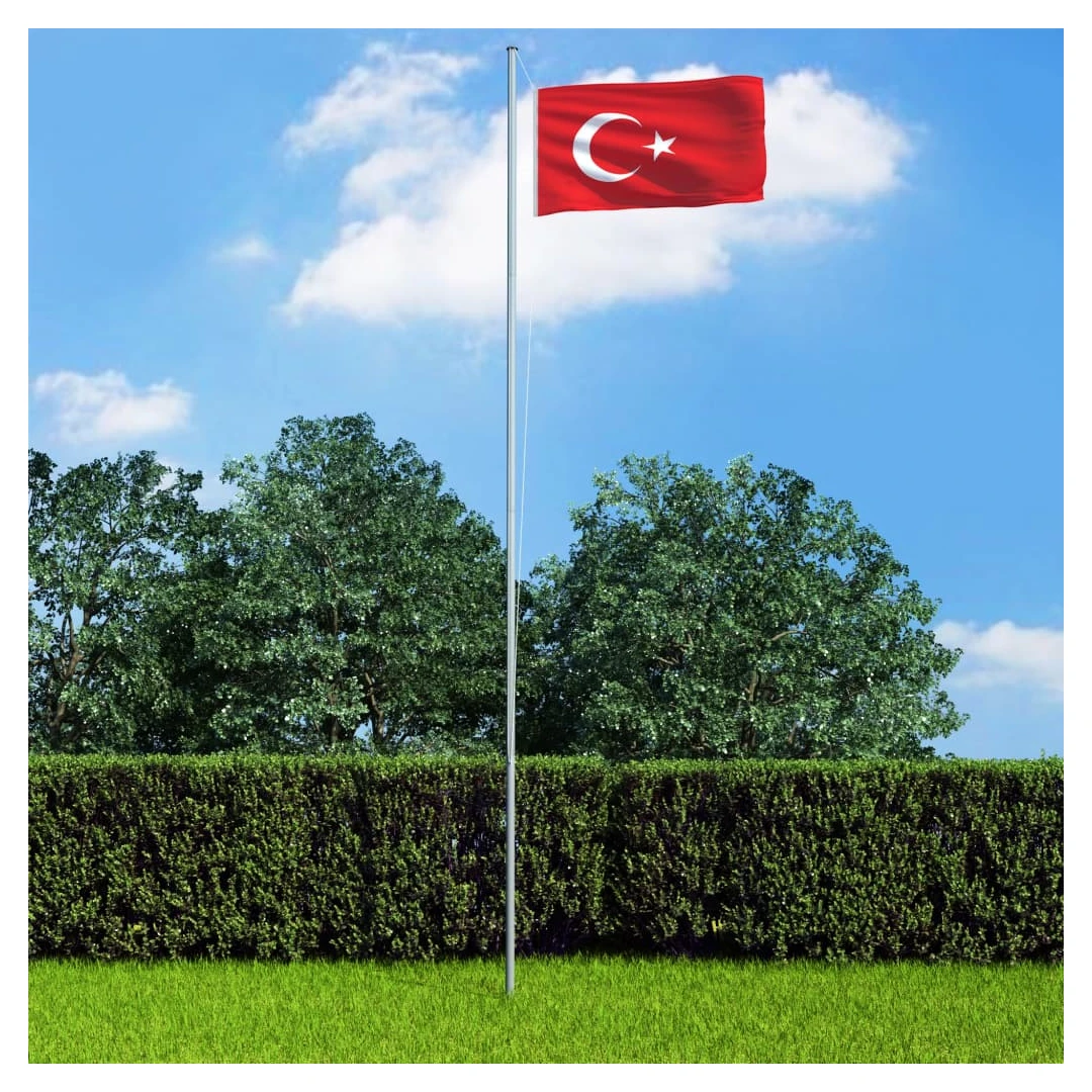 Steag Turcia, 90 x 150 cm - Steagul Turciei frumos colorat va fi punctul de atracție în grădina dvs. sau la evenimente sportive, fiind perfect pentru a vă demonstra spiritul patr...