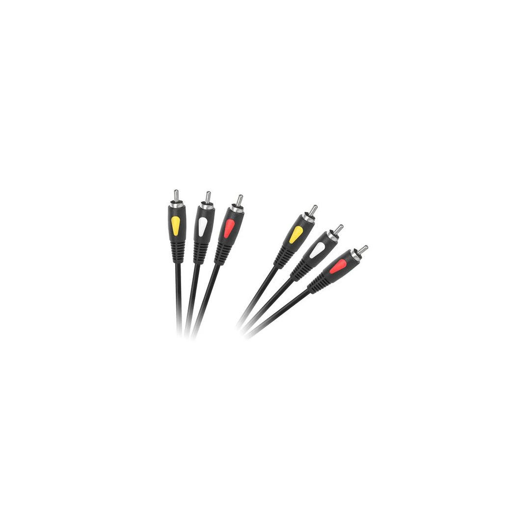 Cablu 3rca-3rca 1.0m Eco-line Cabletech - 