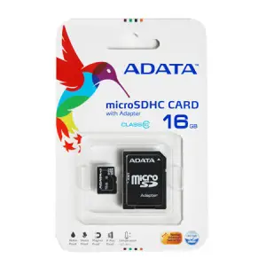 Micro Sd Card 16gb Class 10 Cu Adaptor Adata - 