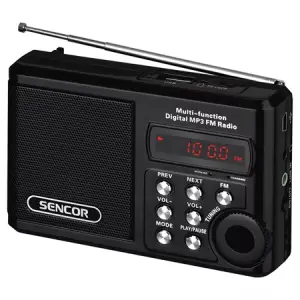 Radio Portabil Micro Sd Negru Sencor - 