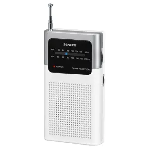 Mini Radio Portabil Alb Sencor - 