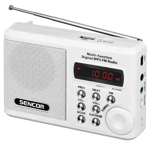 Radio Portabil Micro Sd Alb Sencor - 