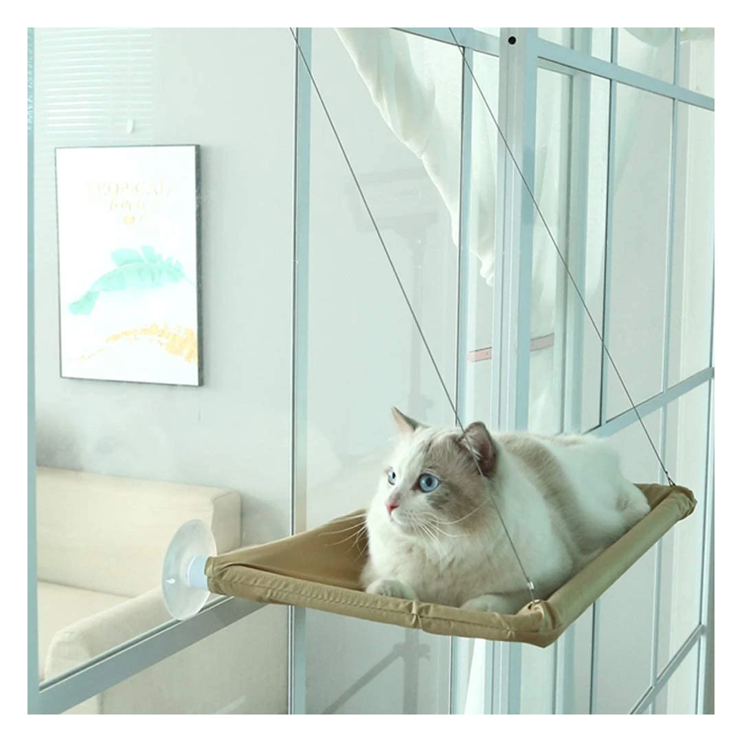 Hamac Elegant Pentru Pisica Cu Montaj Pe Geam, 55 X 32 Cm - 