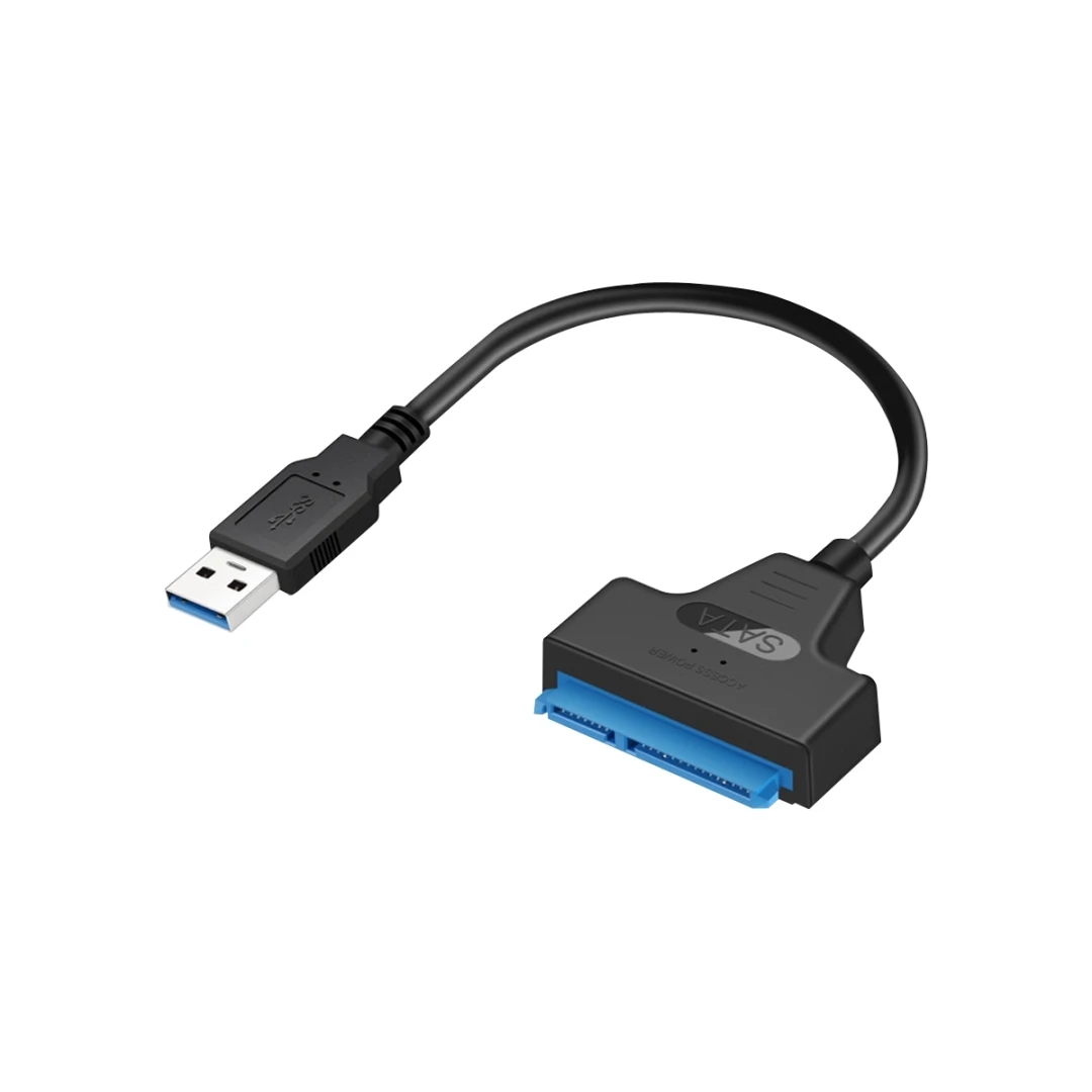 Cablu USB cu adaptor SATA 3, Ugreen, transfera date de la SATA 3 la USB 3 pentru HDD 2.5 sau SSD 2.5, viteza 6 Gbps UASP, negru - 