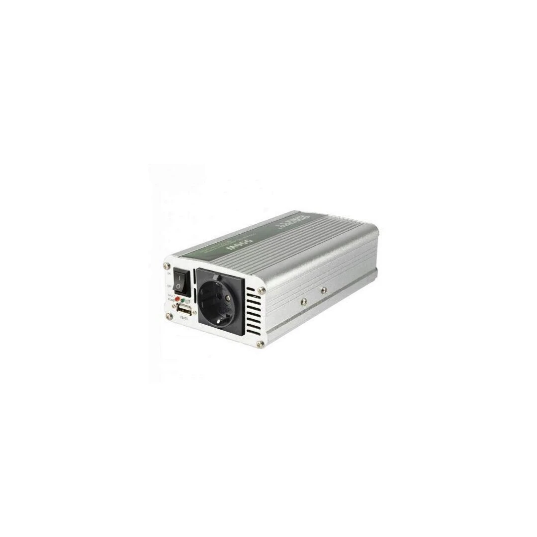 Invertor tensiune, Sal SAI 100USB, 12V DC/220V AC, 1000 W, USB, carcasa metal - 