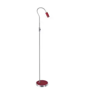 Lampa de podea Aras Red, 1.37m, Led, lumina calda, 3W - 