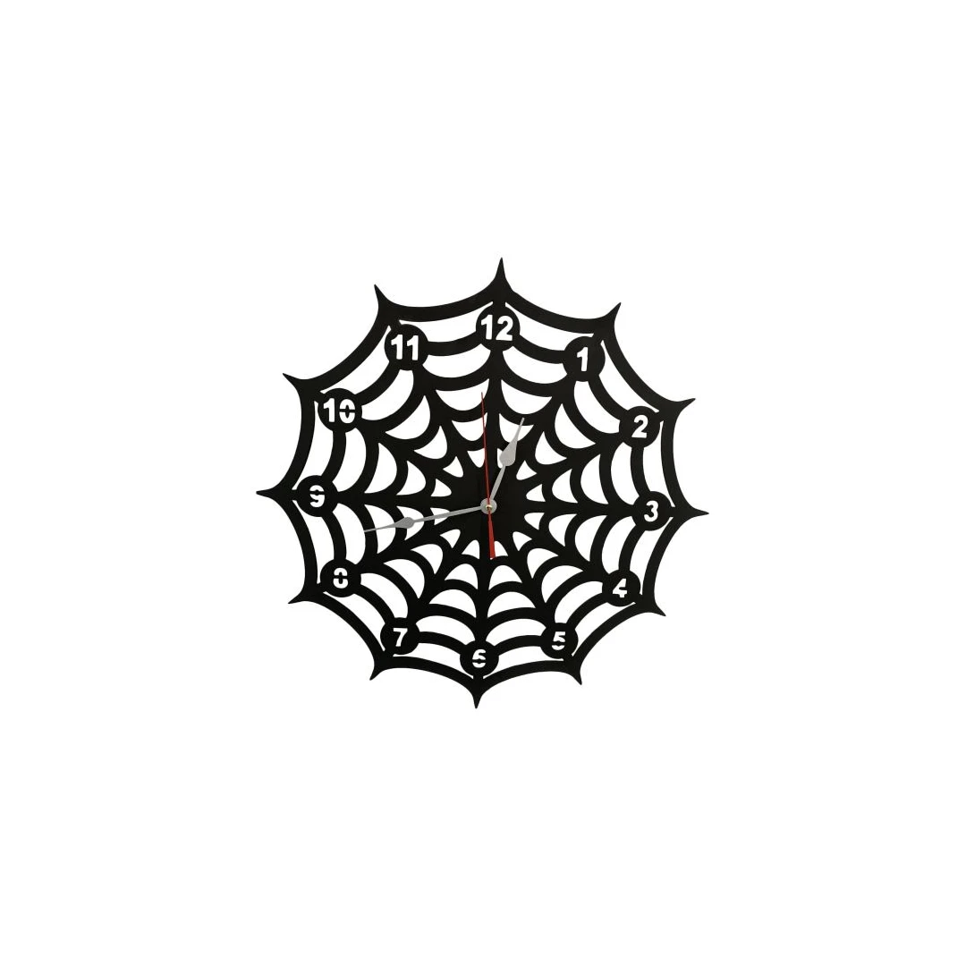 Ceas de perete metalic Krodesign Spider, diametru 50 cm, negru - 