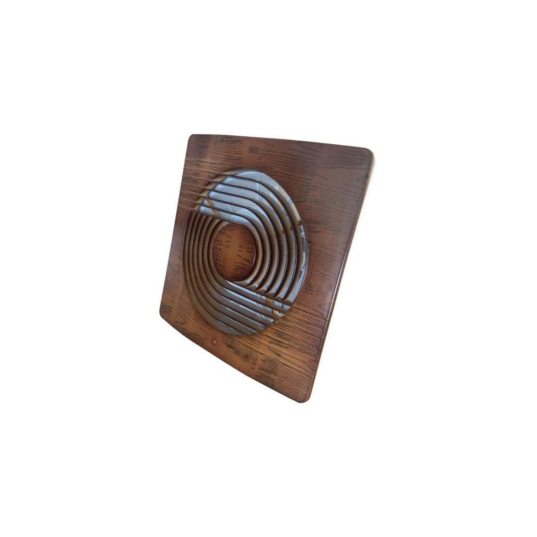 Ventilator axial de perete, Horoz 100-Walnut, debit 100 m3/h, diametru 100 mm, 12W - 