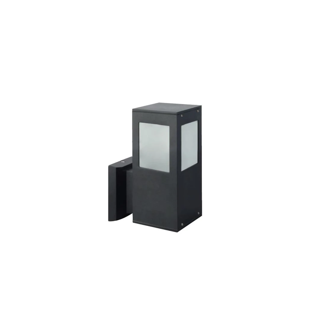 Lampa de gradina Kavak SQ-2, corp aluminiu, de perete, 150x200x90 mm, negru, IP44 - 