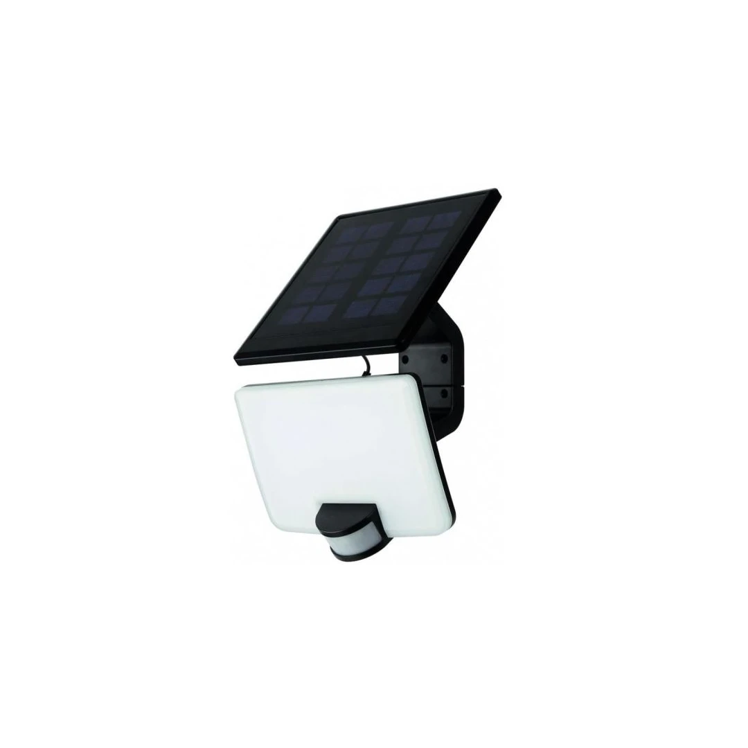 Proiector cu panou solar Strend Pro LED, 10 + 1W, 1500 lm, IP44, senzor miscare, Lumina naturala 4000K - 