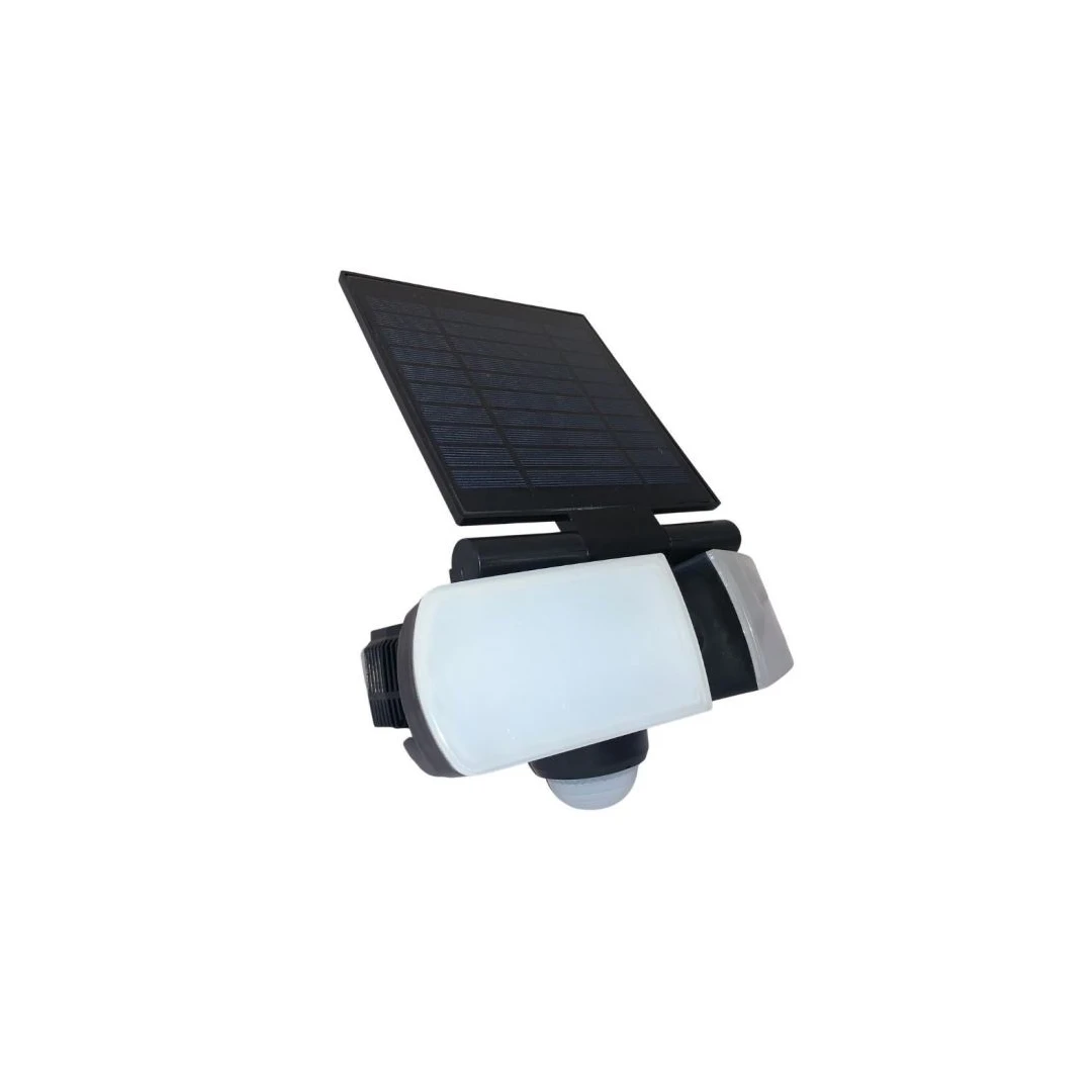 Proiector solar Armor-8 Security, reglabil, 8W, Li-Ion, 600 lm, senzor de miscare, IP44, 6400K - 