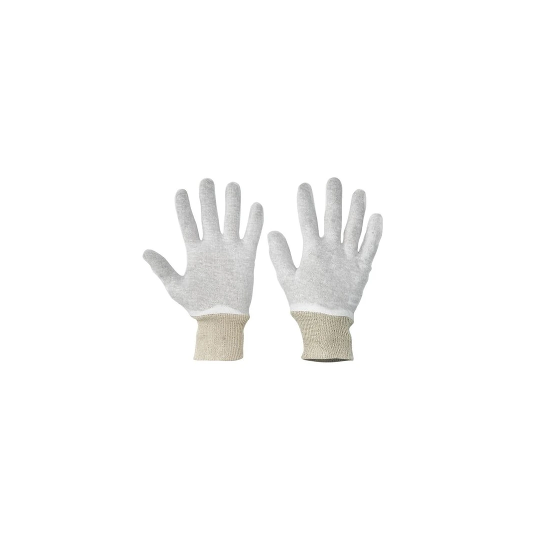Manusi fine tricotate Strend Pro, cu manseta elastica din bumbac albit, marimea L - 
