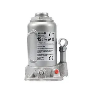Cric hidraulic tip butelie, capacitate 15 T, ridicare 205-390 mm - 