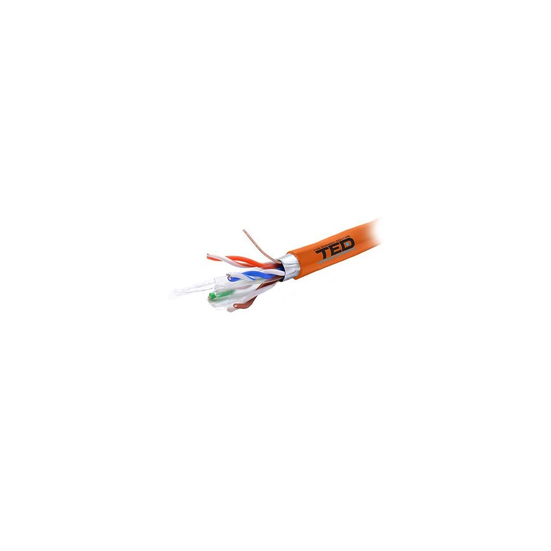 Cablu FTP, categoria 6, cupru 0.56mm LSZH, lungime 305 m - 