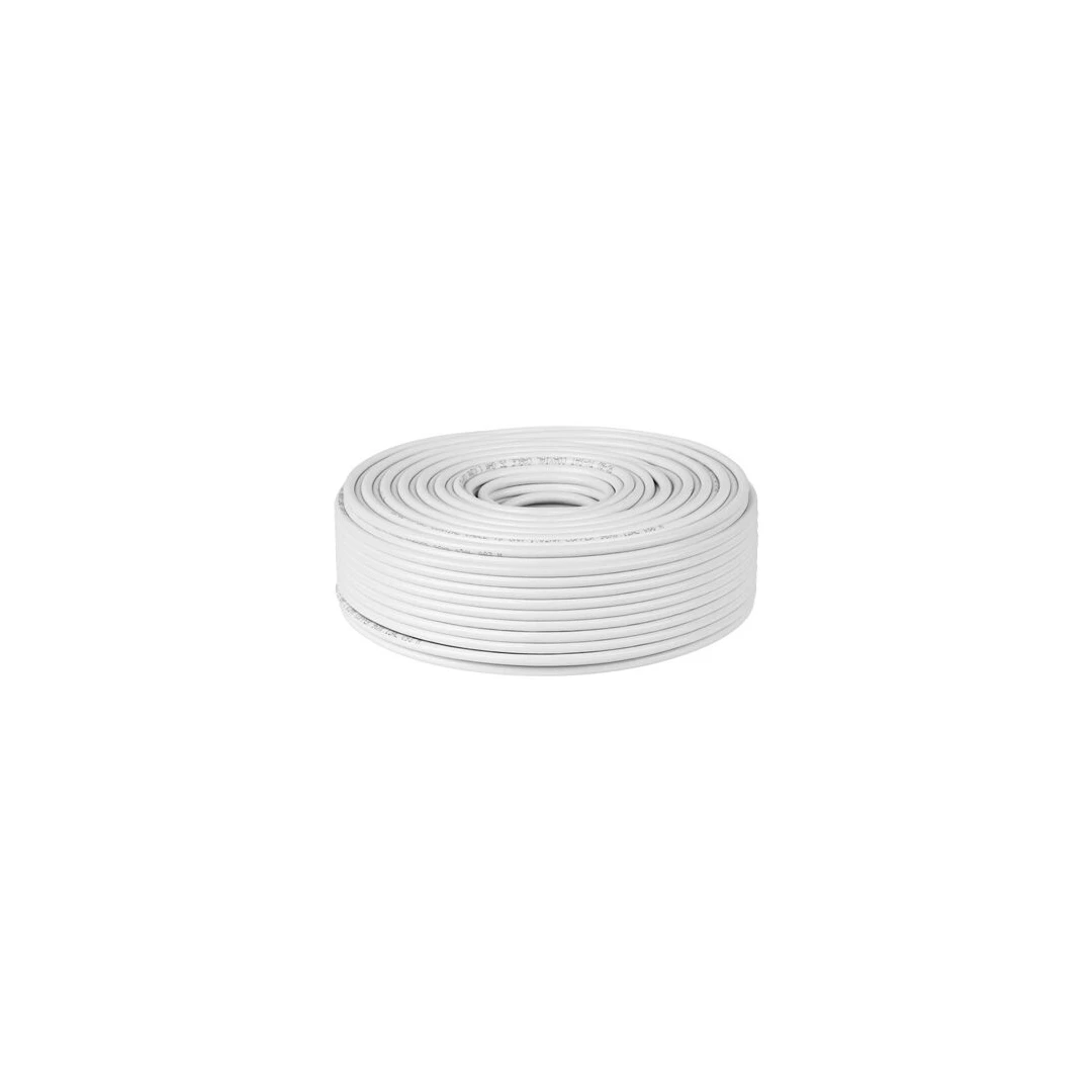 Cablu coaxial RG6, cupru 1 mm, lungime 100 m - 