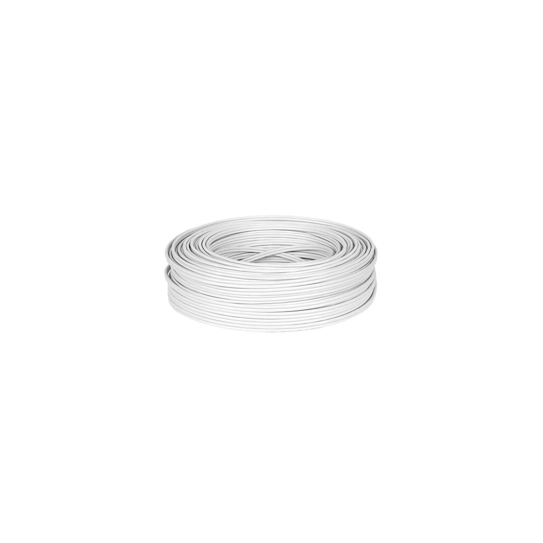 Cablu coaxial RG59 Alb, 32 fire cupru x 0.12mm, 100 m, conductor 0,75 mm, Alimentare 2 x 0.35 mm - 