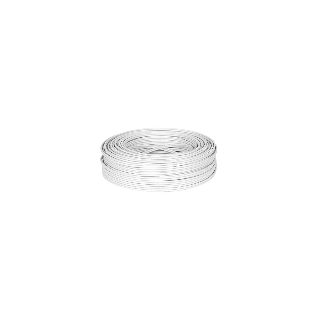 Cablu coaxial RG59 Alb, 32 fire cupru x 0.12mm, 100 m, conductor 0,75 mm, Alimentare 2 x 0.5 mm - 