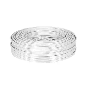 Cablu coaxial 75 ohm, lungime 100 m, alb - 