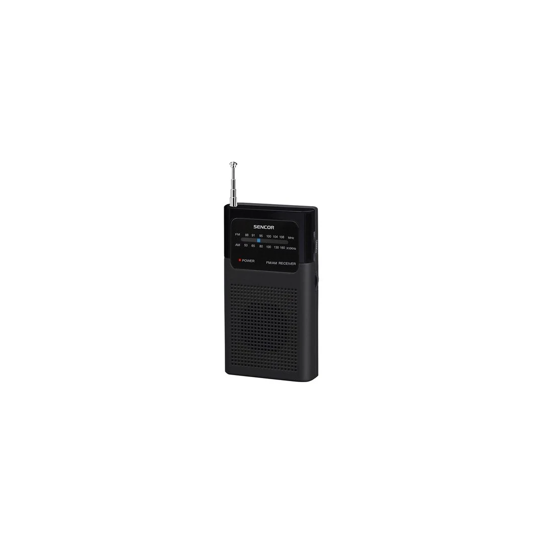 Mini radio portabil AM/FM, Antena telescopica, 2xAAA, Negru - 