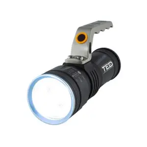 Lanterna de mana cu acumulator, 10 W,  Aluminiu, 3 acumulatori Li-Ion, IP65, micro USB, IP65 - 