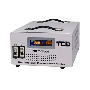Stabilizator automat de tensiune cu srvomotor 5000VA/3000W, 140-260 VAC, sinus pur - 