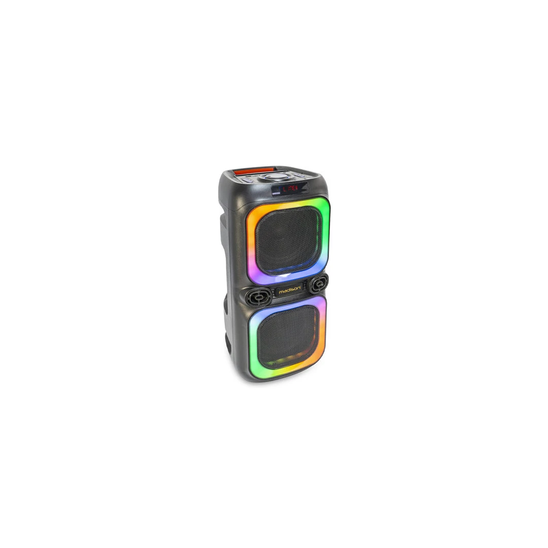 Boxa portabila led RGB, 600W Bluetooth, USB, microSD & AUX, 260x270x610mm - 