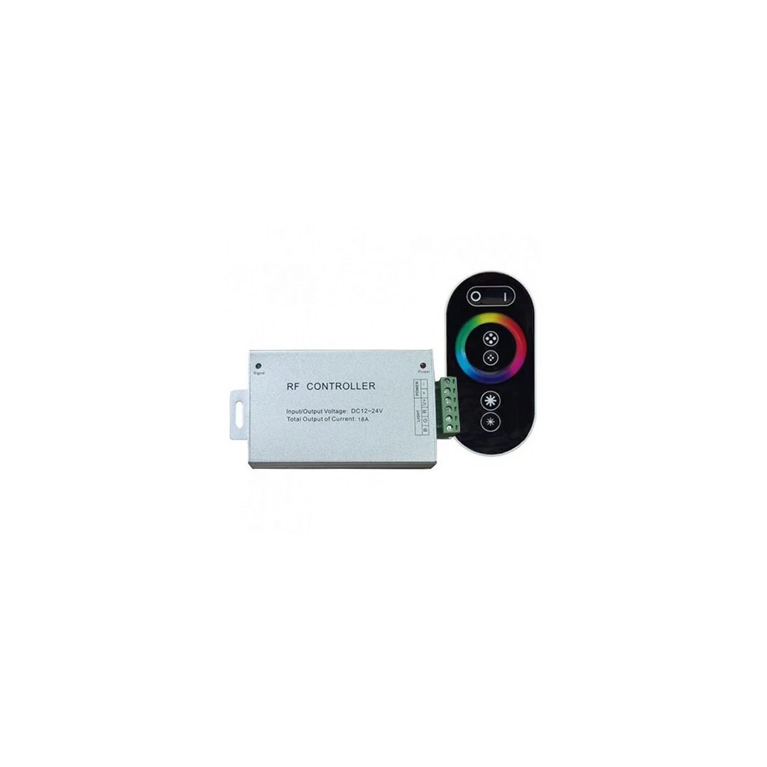 Controller banda LED cu telecomanda touch, 12/24 V, 144 W, 130x65x25 mm - 