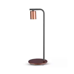 Lampa de birou Bronz E27, max 60W, Metal, Inaltime 420 mm - 
